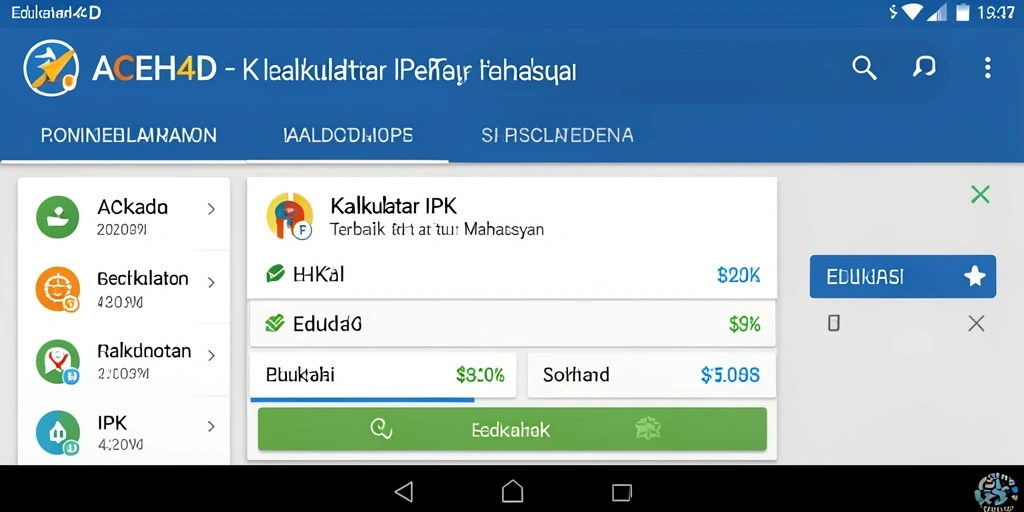 Screenshot antarmuka ACEH4D yang menampilkan kalkulator IPK yang mudah digunakan.