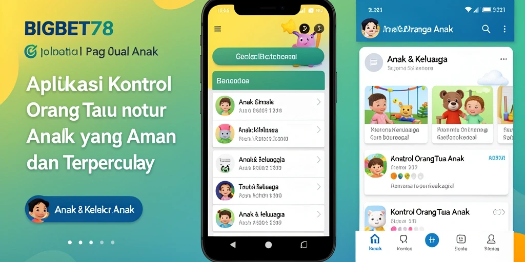 Tampilan antarmuka pengguna aplikasi Kontrol Orang Tua BIGBET78.