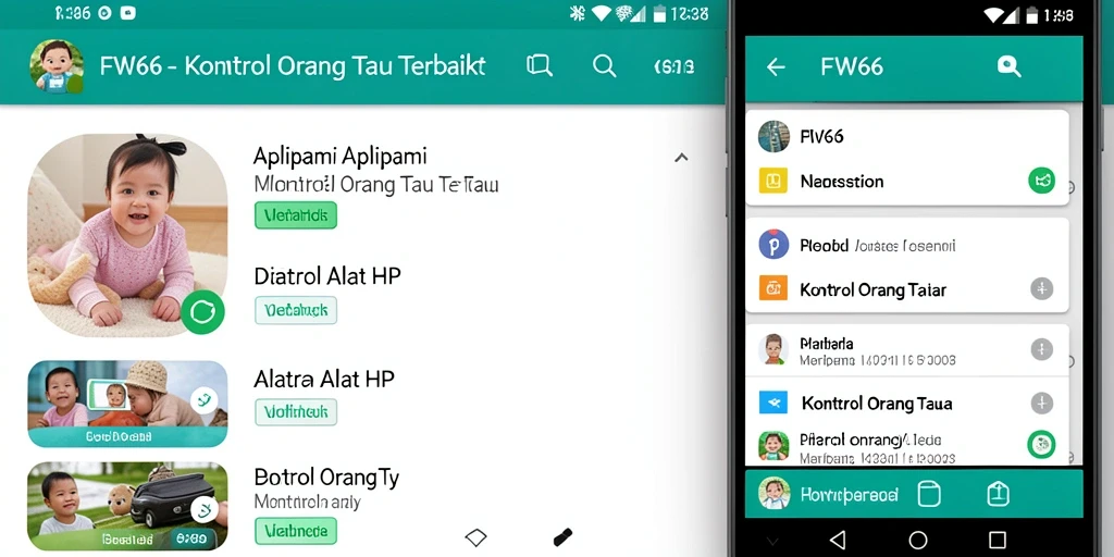 Antarmuka FW66 yang sederhana dan fungsional untuk kontrol orang tua.