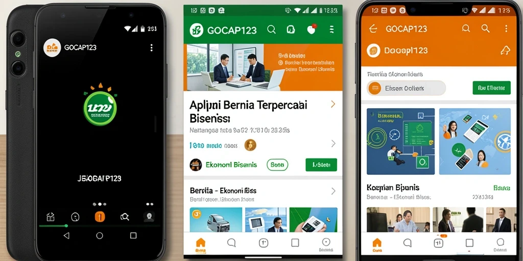 Tampilan antarmuka GOCAP123 yang informatif dan menarik.