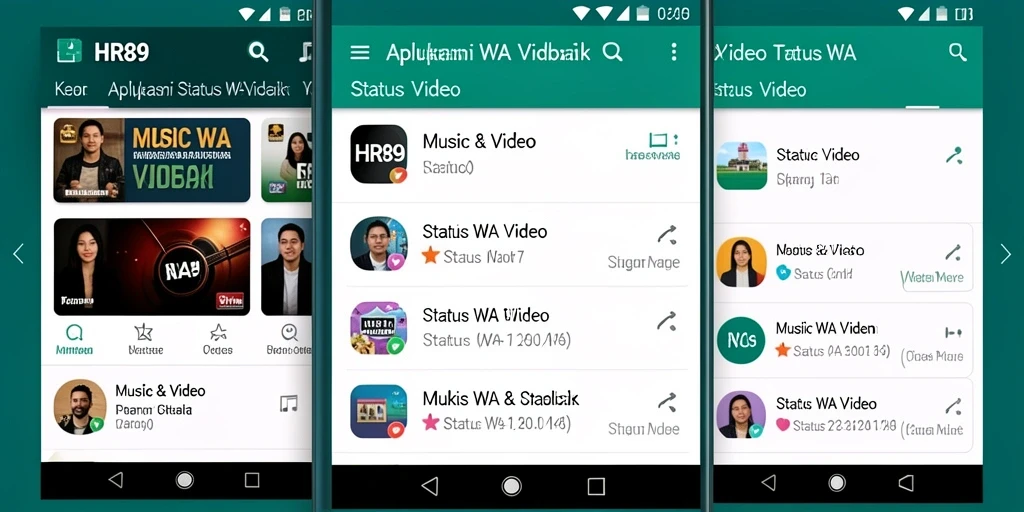 Tampilan antarmuka aplikasi HR89 yang menarik dan mudah digunakan.