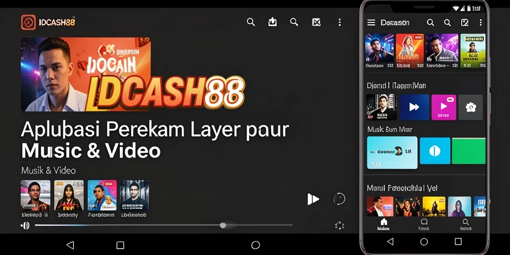 Tampilan antarmuka perekam layar IDCASH88 yang sederhana dan efektif.