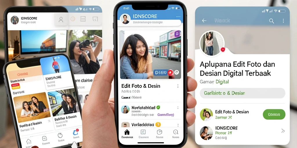 Antarmuka aplikasi IDNSCORE yang intuitif dan fungsional.