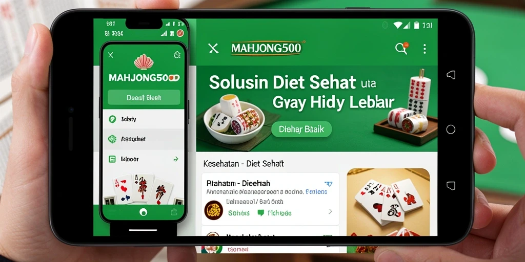 Tampilan antarmuka aplikasi MAHJONG500 yang ramah pengguna.
