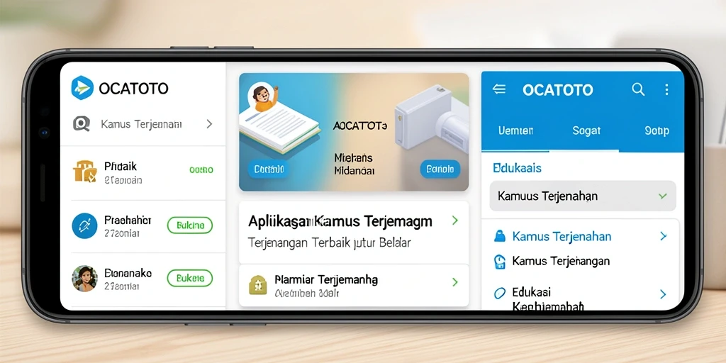 Tampilan antarmuka OCATOTO yang bersih dan fungsional.