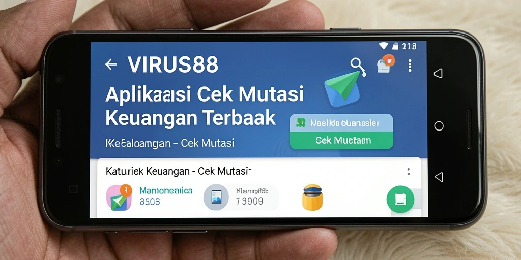 Tampilan antarmuka aplikasi Cek Mutasi VIRUS88 yang mudah digunakan.