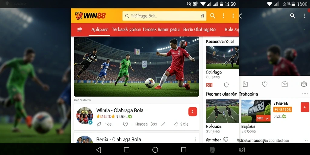 Tampilan antarmuka WIN88 yang modern dan informatif.